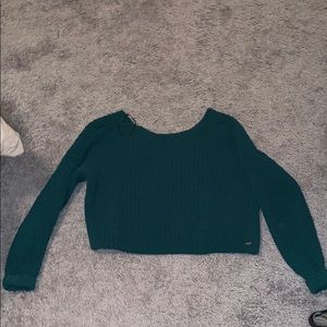 Great condition dark green cropped sweater